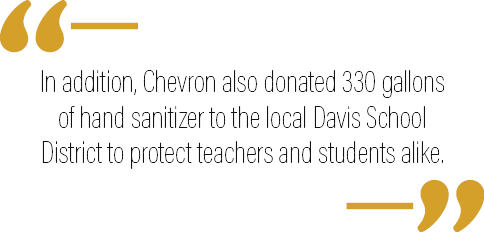 chevron donation quote