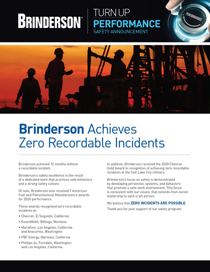 Brinderson-2020-Safety-Performance